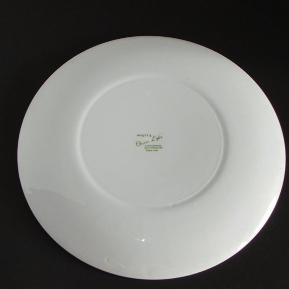 MYOTT China Lyke Dinner Plate Pink Roses Vintage Staffordshire England crazing - Picture 3 of 5